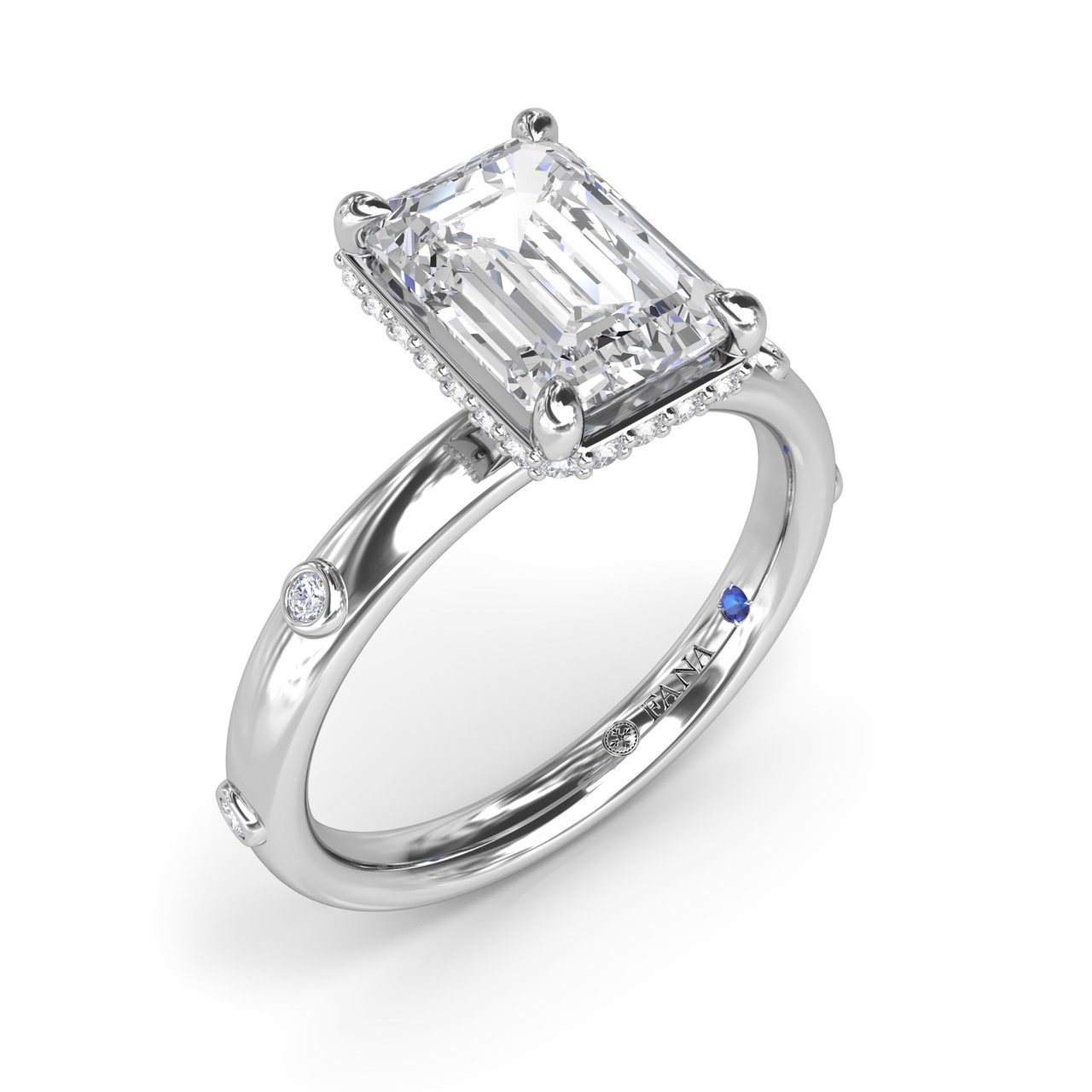 Fana emerald-cut engagement ring